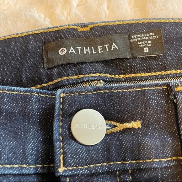 Athleta Sculptek Ultra Skinny Midnight Jean Color: Dark Wash - Picture 4 of 7